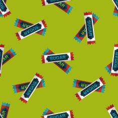 sugar packet flat icon eps10 seamless pattern background N4