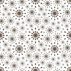 Seamless pattern with abstract flowers Repeating modern stylish geometric background N6
