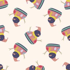 snowman cartoon seamless pattern background N9