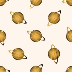 Space planet cartoon seamless pattern background N7