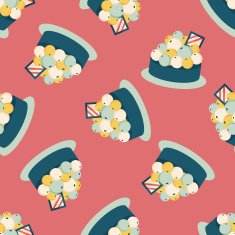 fruit tart flat icon eps10 seamless pattern background