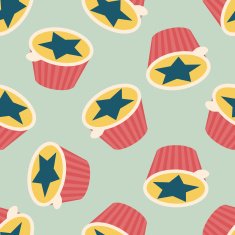 coffee-mate flat icon eps10 seamless pattern background