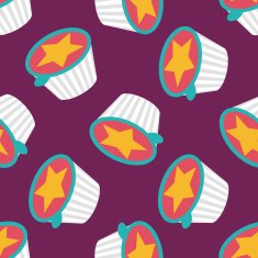 coffee-mate flat icon eps10 seamless pattern background N2