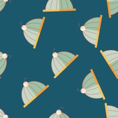 sweet jelly flat icon eps10 seamless pattern background