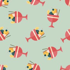 ice cream flat icon eps10 seamless pattern background