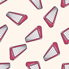 Computer-related equipment keyboard cartoon seamless pattern background