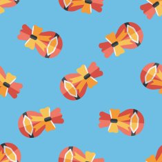 Gift flat icon eps10 seamless pattern background N8