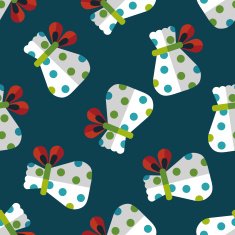 Gift flat icon eps10 seamless pattern background N9