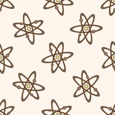 Space galaxy cartoon seamless pattern background
