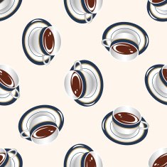 coffee cartoon seamless pattern background N22
