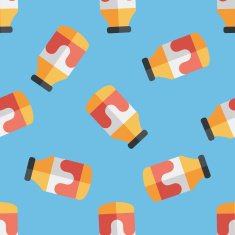 milk flat icon eps10 seamless pattern background N2