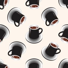 coffee cartoon seamless pattern background N25