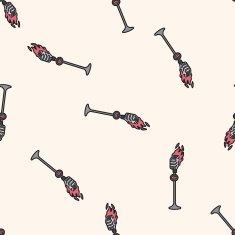 rock music microphone cartoon seamless pattern background