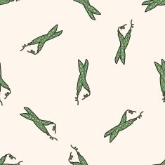 vegetable theme peas cartoon seamless pattern background