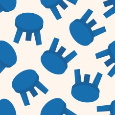 chair cartoon seamless pattern background N24