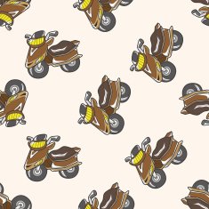 transportation motor cartoon seamless pattern background N29