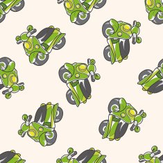 transportation motor cartoon seamless pattern background N30