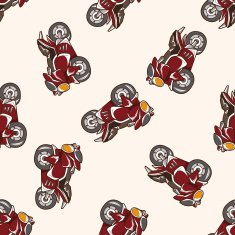 transportation motor cartoon seamless pattern background N31