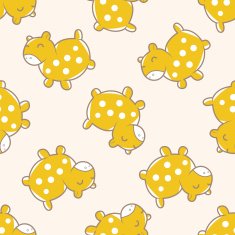 baby toy horse cartoon seamless pattern background N2