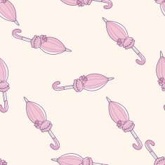 Parasol umbrella cartoon seamless pattern background