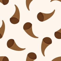 music horn cartoon seamless pattern background