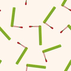 music flute cartoon seamless pattern background N2