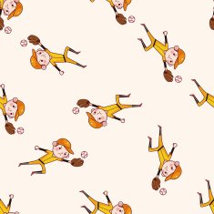baseball player cartoon seamless pattern background N2