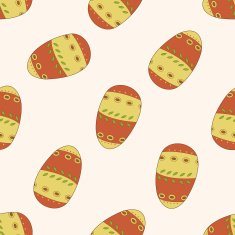 easter painting egg cartoon seamless pattern background N7