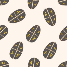 easter painting egg cartoon seamless pattern background N8