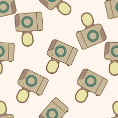 Computer-related desktop icon cartoon seamless pattern background N5