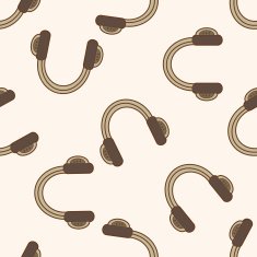 Computer-related desktop icon cartoon seamless pattern background N10