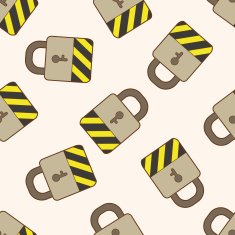 Computer-related desktop icon cartoon seamless pattern background N16