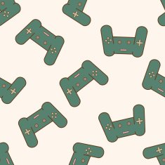 Computer-related desktop icon cartoon seamless pattern background N19