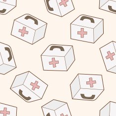 Computer-related desktop icon cartoon seamless pattern background N21