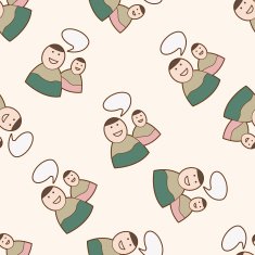 Computer-related desktop icon cartoon seamless pattern background N24