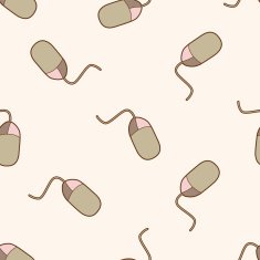 Computer-related desktop icon cartoon seamless pattern background N27