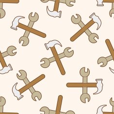 Computer-related desktop icon cartoon seamless pattern background N31