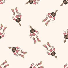 robot cartoon seamless pattern background N108