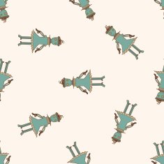 robot cartoon seamless pattern background N110