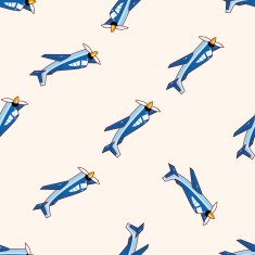 airplane cartoon seamless pattern background N9
