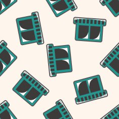 Computer-related desktop icon cartoon seamless pattern background N33
