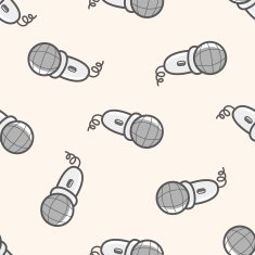 Computer-related desktop icon cartoon seamless pattern background N44