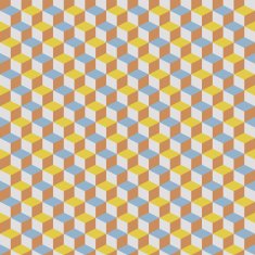 abstract retro geometric pattern N19