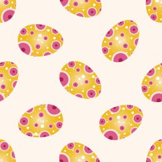 easter painting egg cartoon seamless pattern background N11