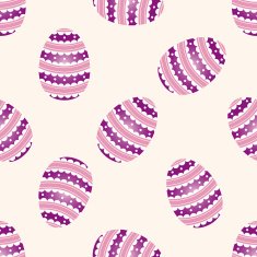 easter painting egg cartoon seamless pattern background N14