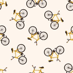 transportation bike cartoon seamless pattern background N58