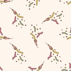 party horn cartoon seamless pattern background