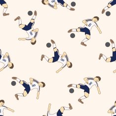 Sport soccer player cartoon seamless pattern background N24