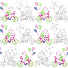 Bunny on a bike N2
