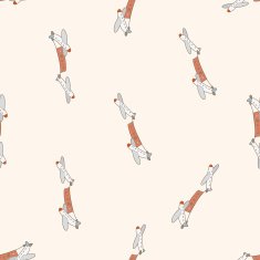 airplane cartoon seamless pattern background N22